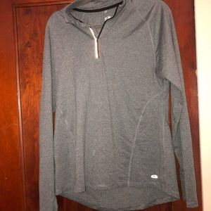 Grey quarter zip